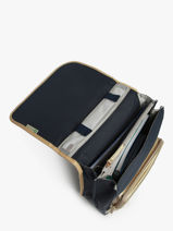 Rugzak 3 Compartimenten Cameleon Blauw vintage fantasy PBVGSD39-vue-porte